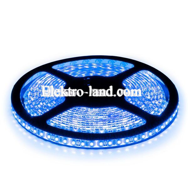 Светодиодная лента синий цвет B-LED 3528-120 B IP65 герметичная, 1м